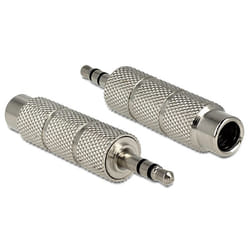 DeLOCK 65548 changeur de genre de câble 3.5mm 6,35 mm Argent