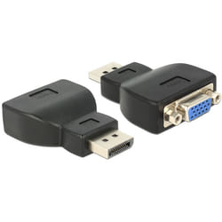 DeLOCK 65567 changeur de genre de câble DisplayPort VGA Noir