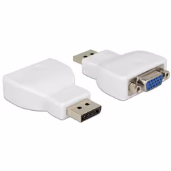 DeLOCK 65568, DisplayPort, VGA, Blanc