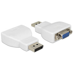 DeLOCK 65568 changeur de genre de câble DisplayPort VGA Blanc