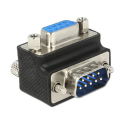 DeLOCK 65595 changeur de genre de câble Sub-D 9p Noir, Bleu, Rouge, Argent