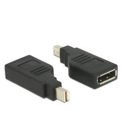 DeLOCK 65626 changeur de genre de câble Mini DisplayPort DisplayPort Noir