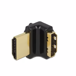 DeLOCK HDMI-A/HDMI-A, F/M, 90°, HDMI, HDMI, Noir