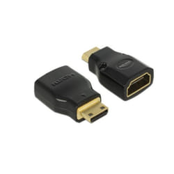 DeLOCK 65665 changeur de genre de câble Mini-HDMI HDMI Noir