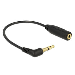 DeLOCK 0.17m 2.5mm/3.5mm câble audio 0,17 m 3,5mm 2,5 mm Noir