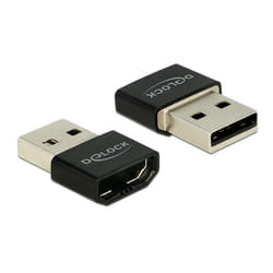 DeLOCK HDMI/USB-A adaptateur graphique USB Noir, Argent