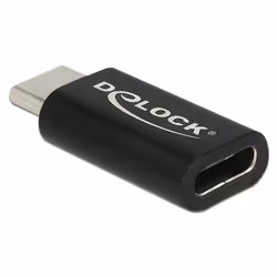 DeLOCK 65697, USB Type-C, USB Type-C, Noir