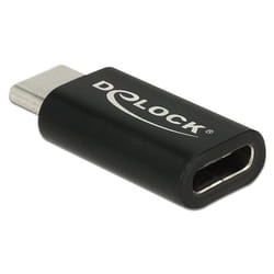 DeLOCK 65697 changeur de genre de câble USB Type-C Noir