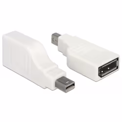DeLOCK 65867, mini Displayport, Displayport, Blanc