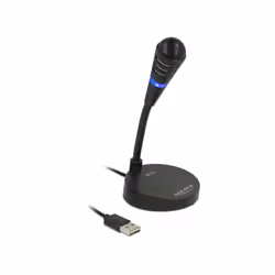 DeLOCK 65868, Microphone de PC, -37 dB, 70 - 15000 Hz, 2200 Ohm, 16 bit, 48 kHz
