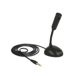 DeLOCK 65872 microphone Noir Microphone de téléphone mobile/smartphone