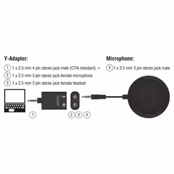 DeLOCK 65873 microphone Noir Microphone de table - Vue supplémentaire 4