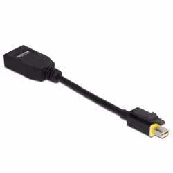 DeLOCK 65978, 0,15 m, Mini DisplayPort, DisplayPort, Mâle, Femelle, Droit