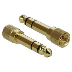 DeLOCK 65983 changeur de genre de câble 6.35mm 3,5mm Or