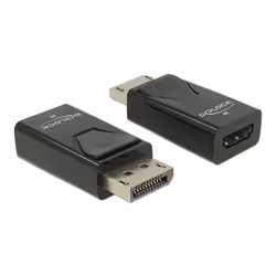 DeLOCK 66234, DisplayPort, HDMI Type A (Standard), Noir