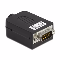 DeLOCK 66264 connecteur de fils Sub-D 9, bornier 10 broches Noir