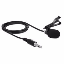 DeLOCK 66279, Microphone à clipser, -30 dB, 50 - 16000 Hz, 2200 Ohm, Omnidirectionnel, Avec fil