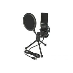 DeLOCK 66331 microphone Noir Microphone de PC