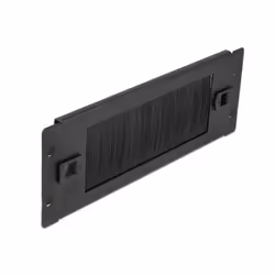 DeLOCK 66345, Panneau à brosse, Noir, Métal, Nylon, 2U, Chine, 25,4 cm (10")