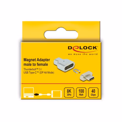 DeLOCK 66433 changeur de genre de câble Thunderbolt 3/ USB C Argent