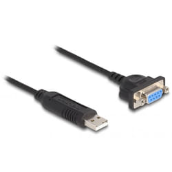 DeLOCK Adaptateur USB 2.0 à Serial RS-232 avec boitier de connecteur Serial compact 50 cm FTDI