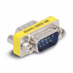DeLOCK 66464, D-Sub 9 pin, D-Sub 9 pin, Argent, Jaune