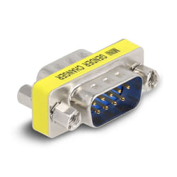 DeLOCK 66464 changeur de genre de câble D-Sub 9 pin Argent, Jaune