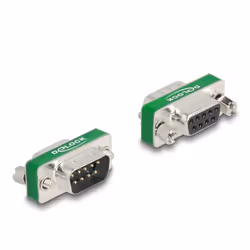 DeLOCK 66476, D-Sub 9 pin, D-Sub 9 pin, Argent