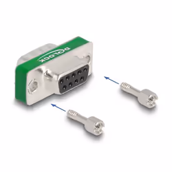 DeLOCK 66476 changeur de genre de câble D-Sub 9 pin Argent
