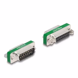 DeLOCK 66478, D-Sub 15 pin, D-Sub 15 pin, Argent
