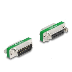 DeLOCK 66478 changeur de genre de câble D-Sub 15 pin Argent