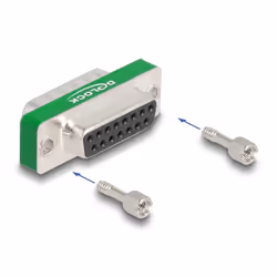 DeLOCK 66478 changeur de genre de câble D-Sub 15 pin Argent