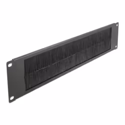 DeLOCK 66482, Panneau à brosse, Noir, Métal, Nylon, 2U, 48,3 cm (19"), 88,5 mm