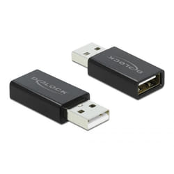 DeLOCK 66529 changeur de genre de câble USB 2.0 Type-A Noir