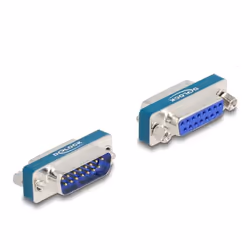 DeLOCK 66545, D-Sub 15 pin, D-Sub 15 pin, Argent