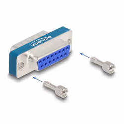 DeLOCK 66545 changeur de genre de câble D-Sub 15 pin Argent