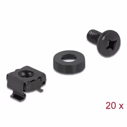 DeLOCK 66548 vis et boulon 12 mm 20 pièce(s) M6 Bolts & nuts