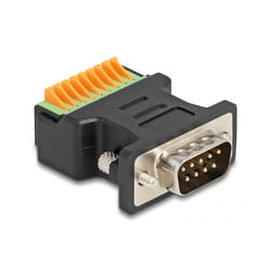 DeLOCK 66558 changeur de genre de câble D-Sub 9 pin 9 pin terminal Noir