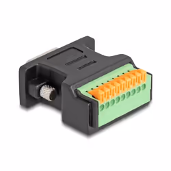 DeLOCK 66558 changeur de genre de câble D-Sub 9 pin 9 pin terminal Noir