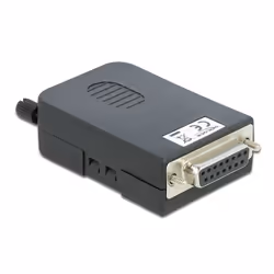 DeLOCK 66567 changeur de genre de câble serial Sub-D15 16 pin terminal block Noir