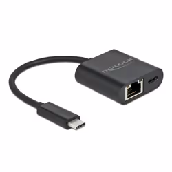 DeLOCK 66644, Avec fil, USB 3.2 Gen 1 (3.1 Gen 1) Type-C, 60 W, 10,100,1000 Mbit/s, IEEE 802.3, IEEE 802.3ab, IEEE 802.3u, No ...
