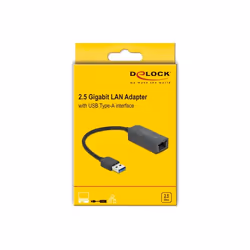 DeLOCK 66646 changeur de genre de câble USB 3.2 Gen 1 RJ45 Noir