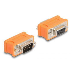 DeLOCK 66741 changeur de genre de câble D-Sub 9 pin Orange