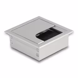 DeLOCK 66860, Cable grommet, Bureau, Aluminium, Argent