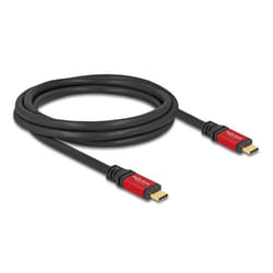 DeLOCK 80051 câble USB 2 m USB 2.0 USB C Noir, Rouge