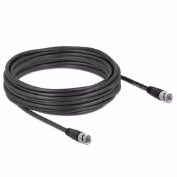 DeLOCK 80085, 10 m, BNC, BNC, Noir