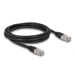 DeLOCK 80127 câble de réseau Noir 2 m Cat6a S/FTP (S-STP)