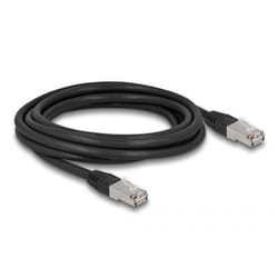 DeLOCK 80128 câble de réseau Noir 3 m Cat6a S/FTP (S-STP)
