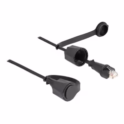 DeLOCK Câble de réseau RJ45 mâle à RJ45 mâle Cat.6 STP avec bouchon de protection, extérieur, IP68, étanche à l’eau et à la p ...