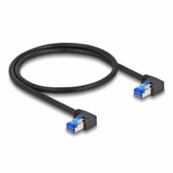 DeLOCK 80213 câble de réseau Noir 0,5 m Cat6a S/FTP (S-STP)